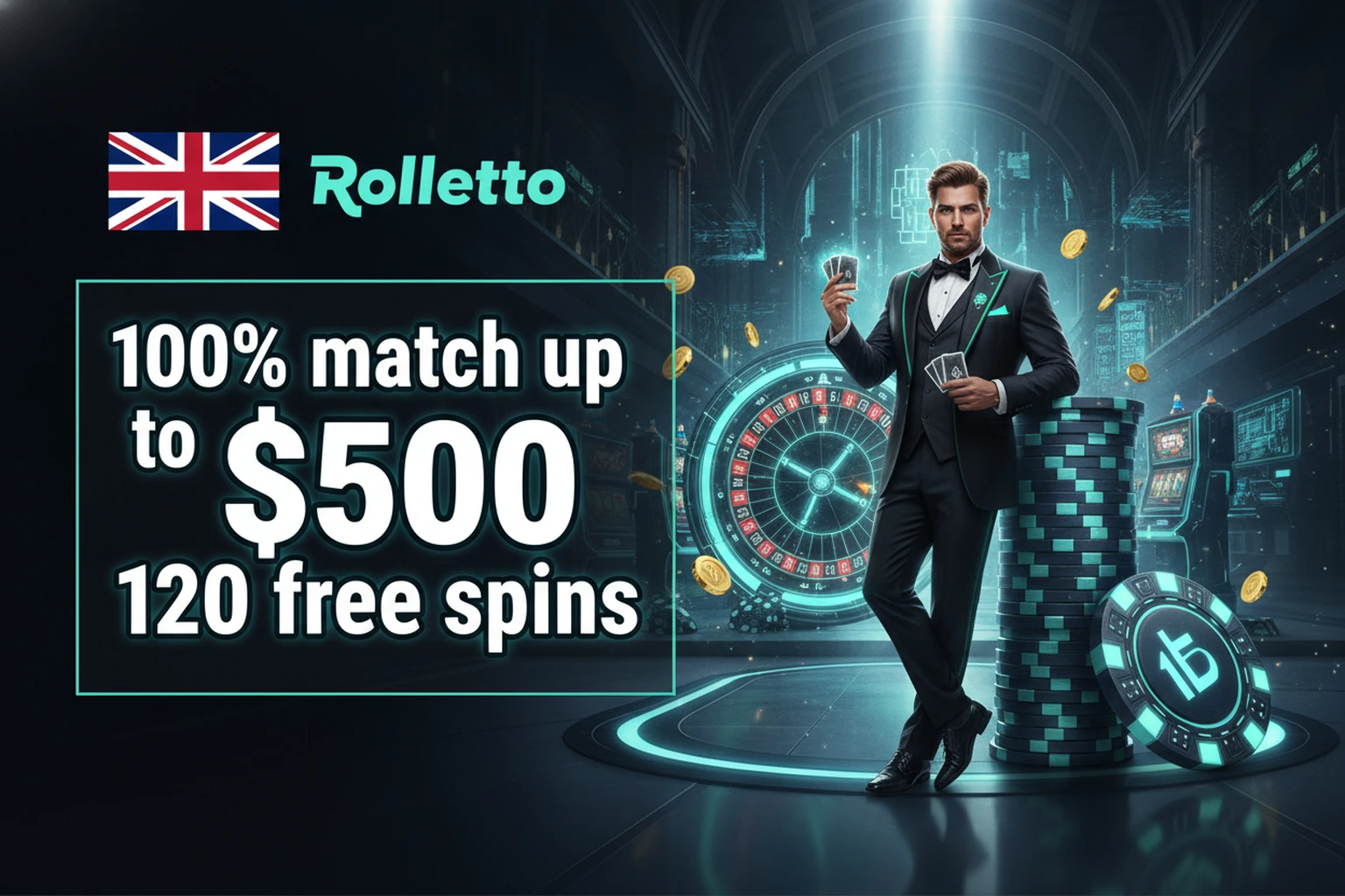 Rolletto UK Licensed Casino Sports Betting and Crypto Platform