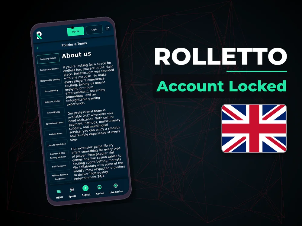 Rolletto - Account Locked